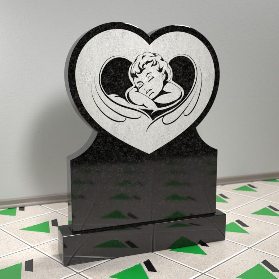 Памятник в виде сердца на могилу 16308