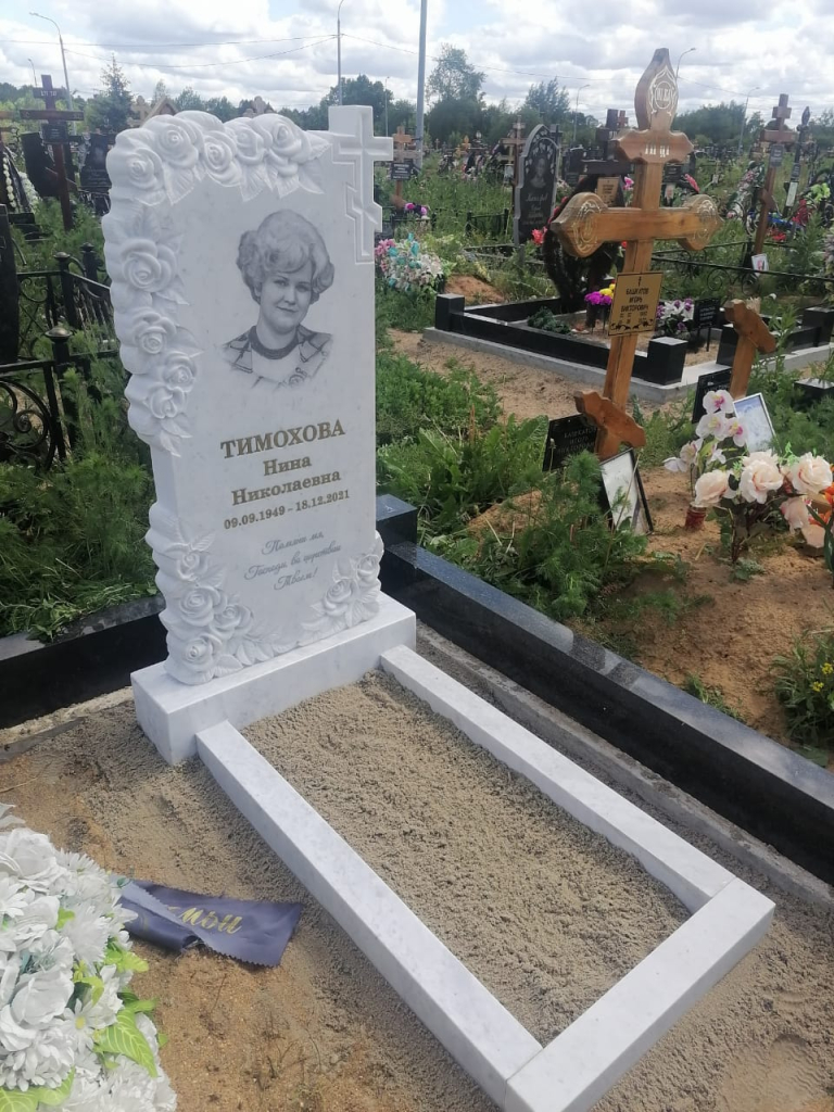 Классический цветник из мрамора