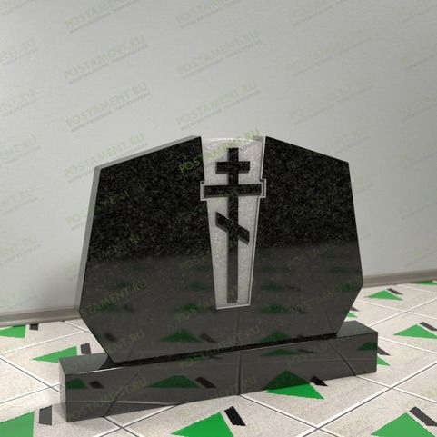 Памятник на двоих с крестом 16000