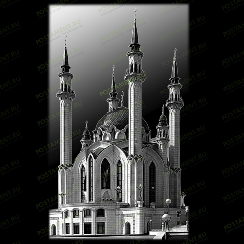 Рисунок мечети на памятник на кладбище