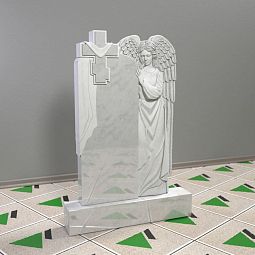 Памятник с ангелом и крестом 14409