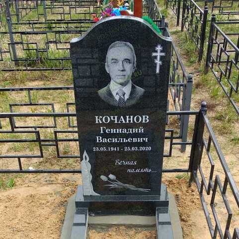 Цветы 91027 из гранита гравировка