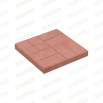 Плитка тротуарная 60101, название 8 кирпичей красная, размер 40×40×5