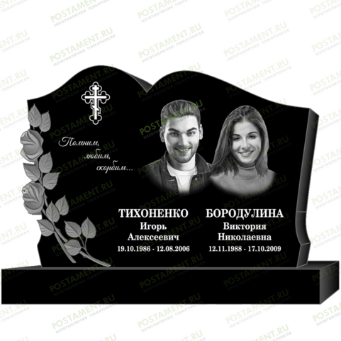 Как оформить памятник с розой