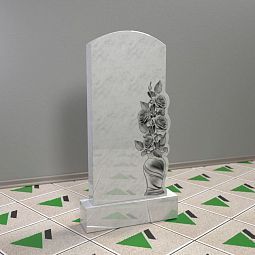 Памятник с вазой и цветами