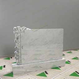 Памятник с розами и крестом 17712