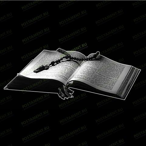 Гравировка книги на гранитном памятнике