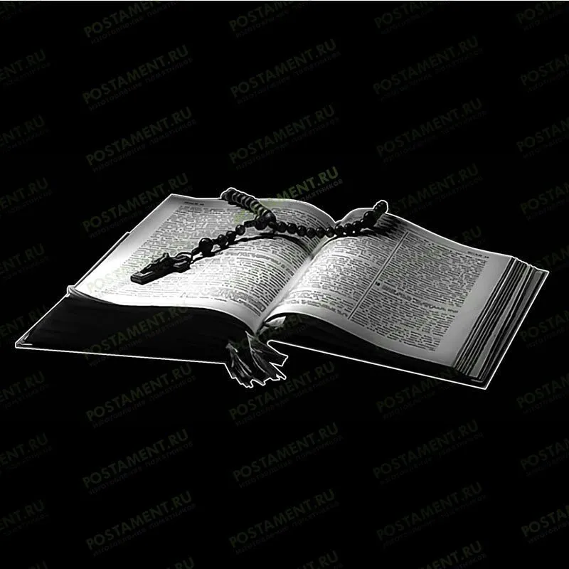 Гравировка книги на гранитном памятнике