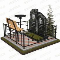 Семейный мемориальный комплекс с березками № 18803