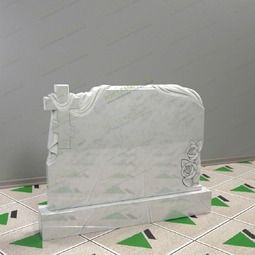 Памятник с розами и крестом 17742
