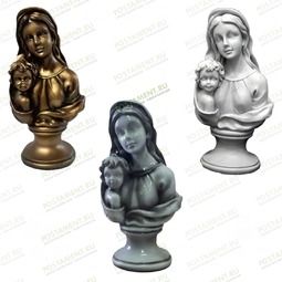 накладка Дева Мария с Иисусом на памятник из акрила