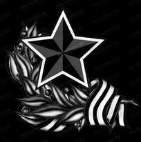 Звезда Победы с венком  91542