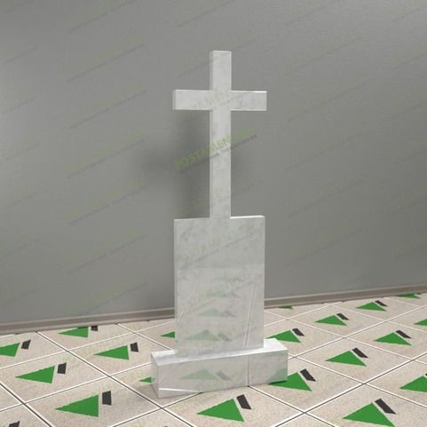 Памятник с крестом 18409 из мрамора