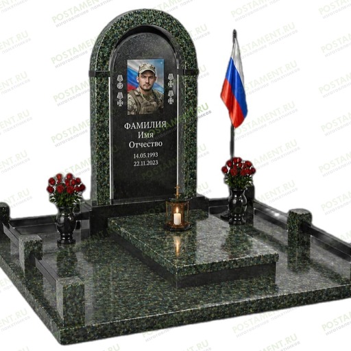 Военный мемориальный комплекс из гранита Балтик Грин 