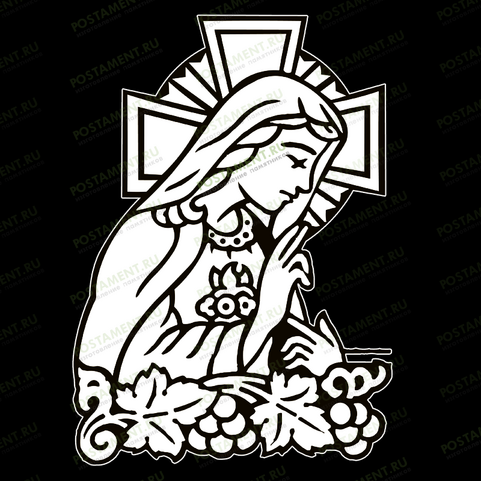 Скорбящая Божья Мать на памятник