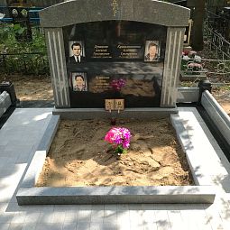 Брусчатка из серого гранита Цветок Урала