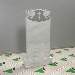 Памятник православный с голубями