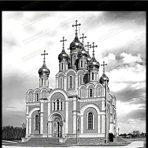 Гравировки церкви на памятник