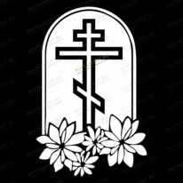 Крест с цветами 93085