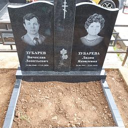 2 памятника на общей тумбе 