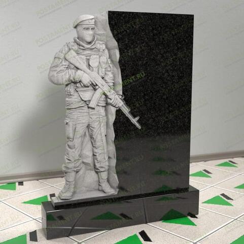 Памятник военному из гранита 13139