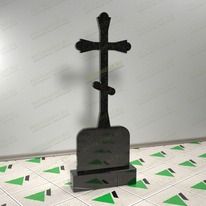 Памятник с крестом на могилу № 18413