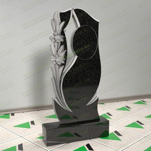 Памятник с лилиями на могилу 12687