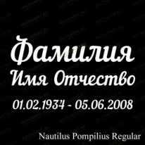 Шрифт 91422
