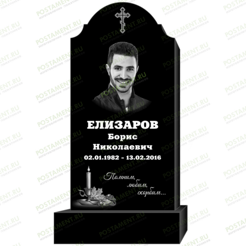 Оформление вертикального памятника