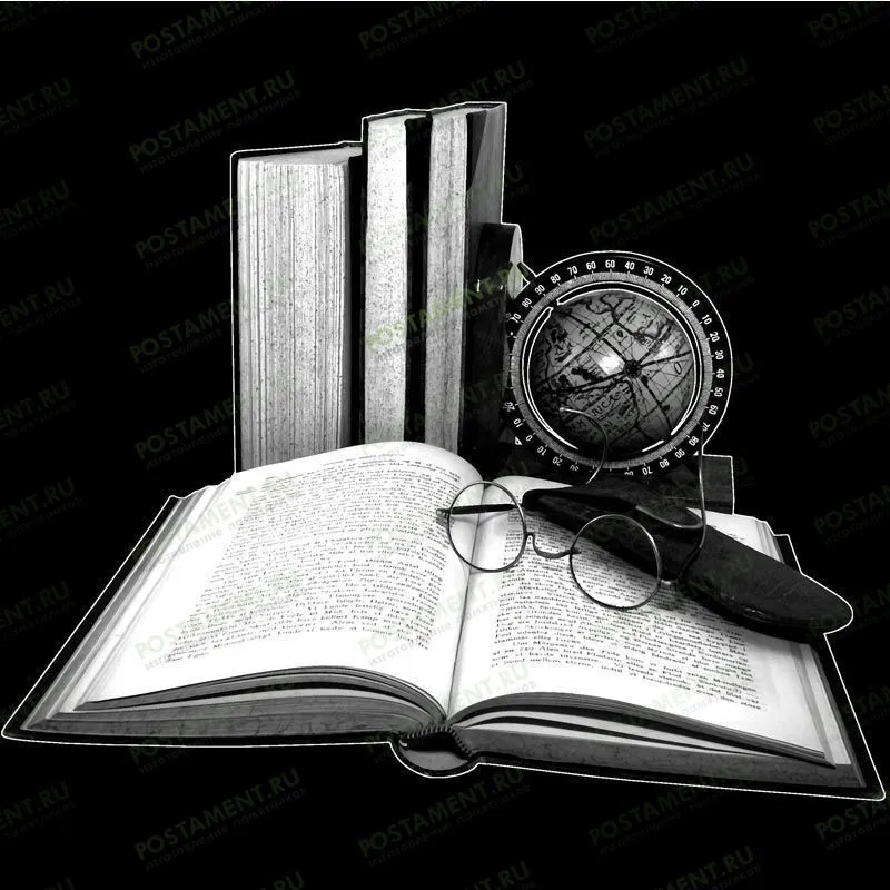 Книги на памятник из гранита