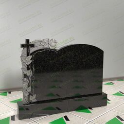 Памятник с розами и крестом 17711